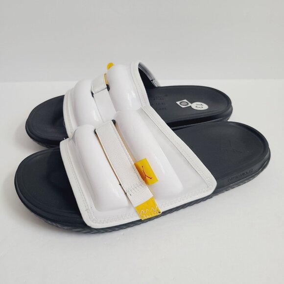 NEW Nike Air Jordan Super Play Slides Sandals DM1683-170 Size 13 White Black main image 9
